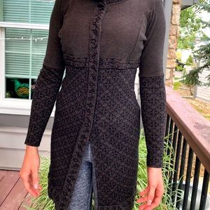 3/4 length knit jacket